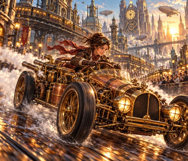 The steam Racer