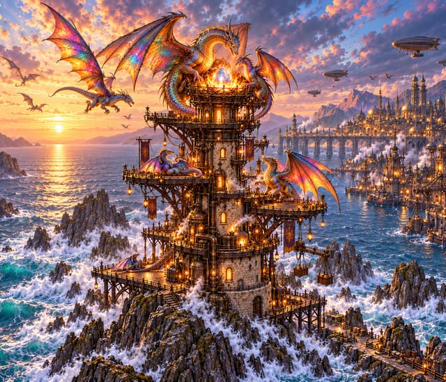 Dragon Tower with Family