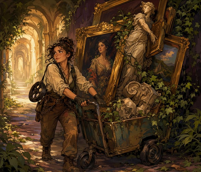 Klingon Warrior Moving Ancient Art Gallery