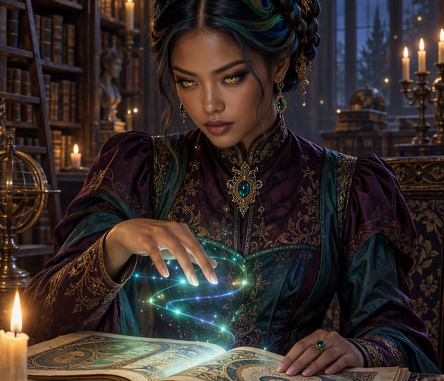Spellbound Mage with Emerald Magic