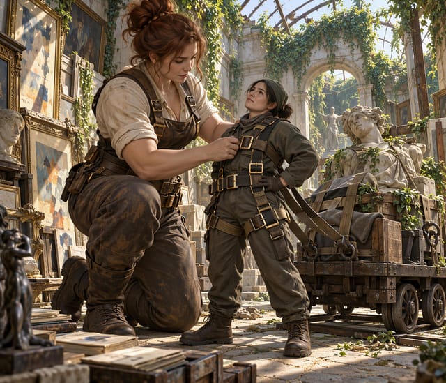 Adventurers in Overgrown Ruins