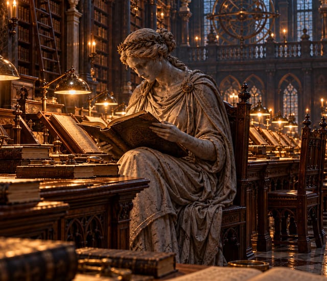 Reading-Room Statue