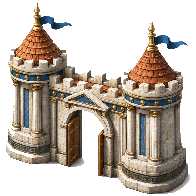 Town Wall, Ancient Greek theme