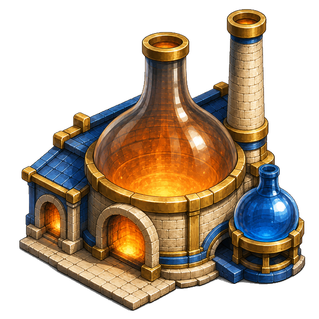 Glassworks illustration, anime theme