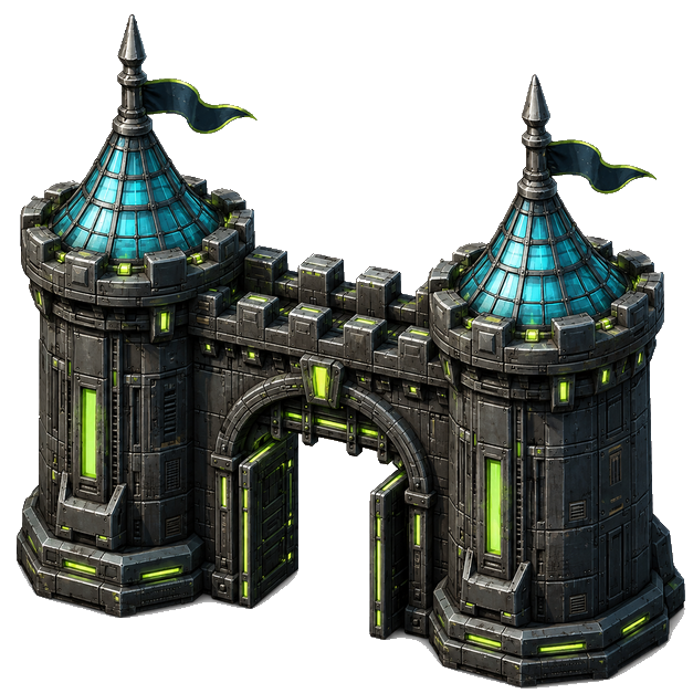 Town Wall, Cyberpunk theme