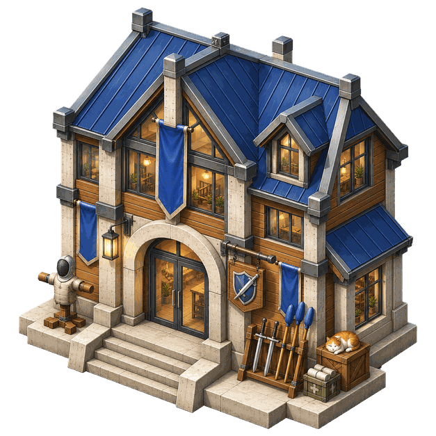Adventurers' Hall, Modern-day theme