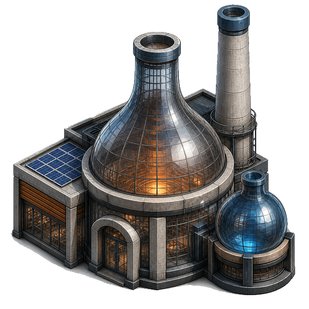 Glassworks, Modern-day theme