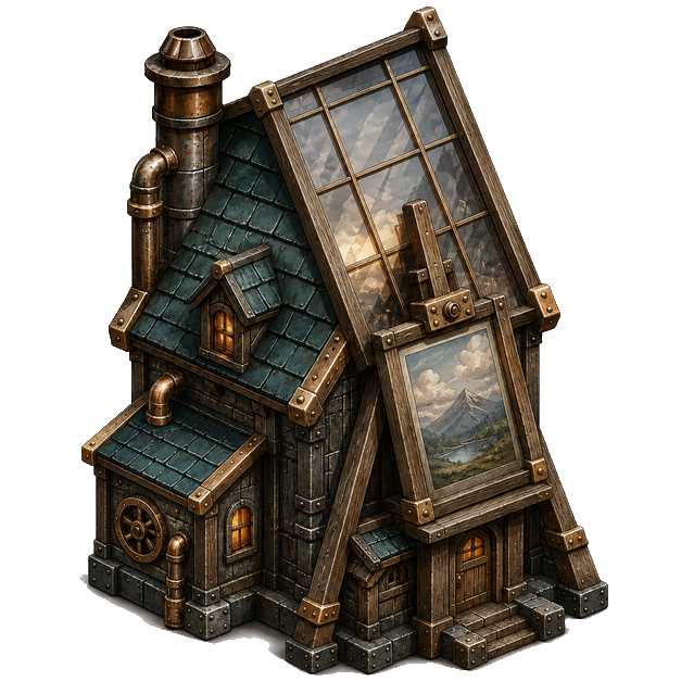 Art Studio, Steampunk theme