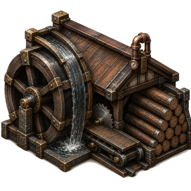 Lumber Yard, Steampunk theme