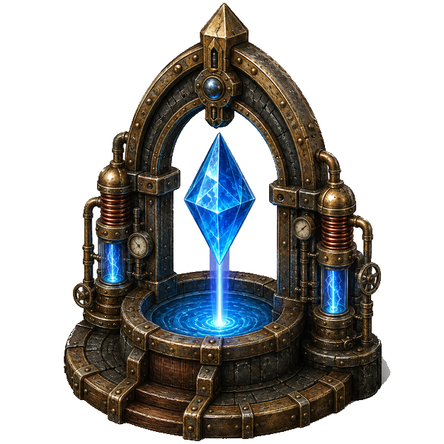 Mana Well, Steampunk theme
