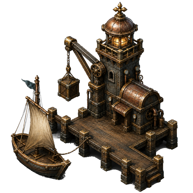 Port, Steampunk theme