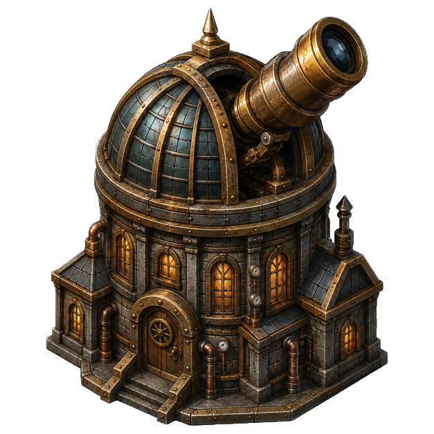 Research Institute, Steampunk theme