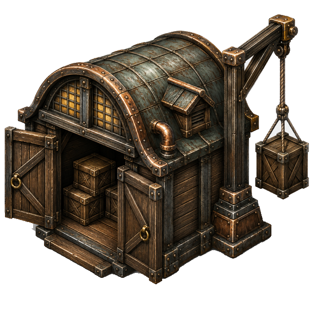 Storehouse, Steampunk theme